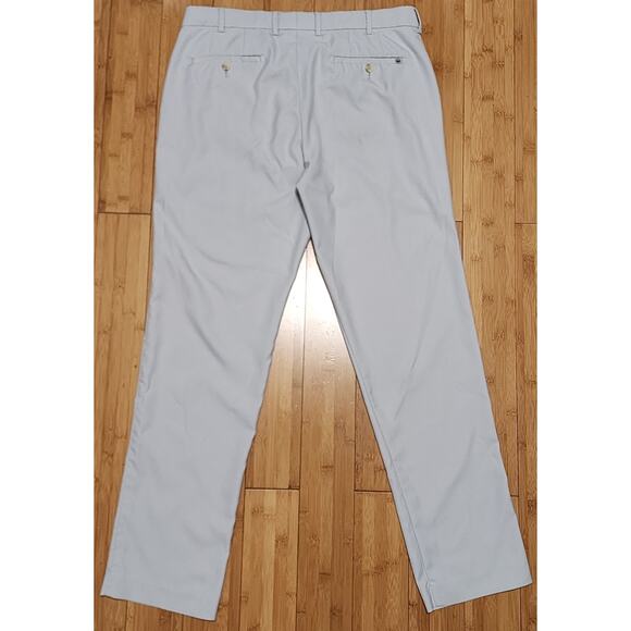 Peter Millar Pants Men 35x32 Beige Durham High Drape Performance Golf Chino EB78 - Picture 10 of 10
